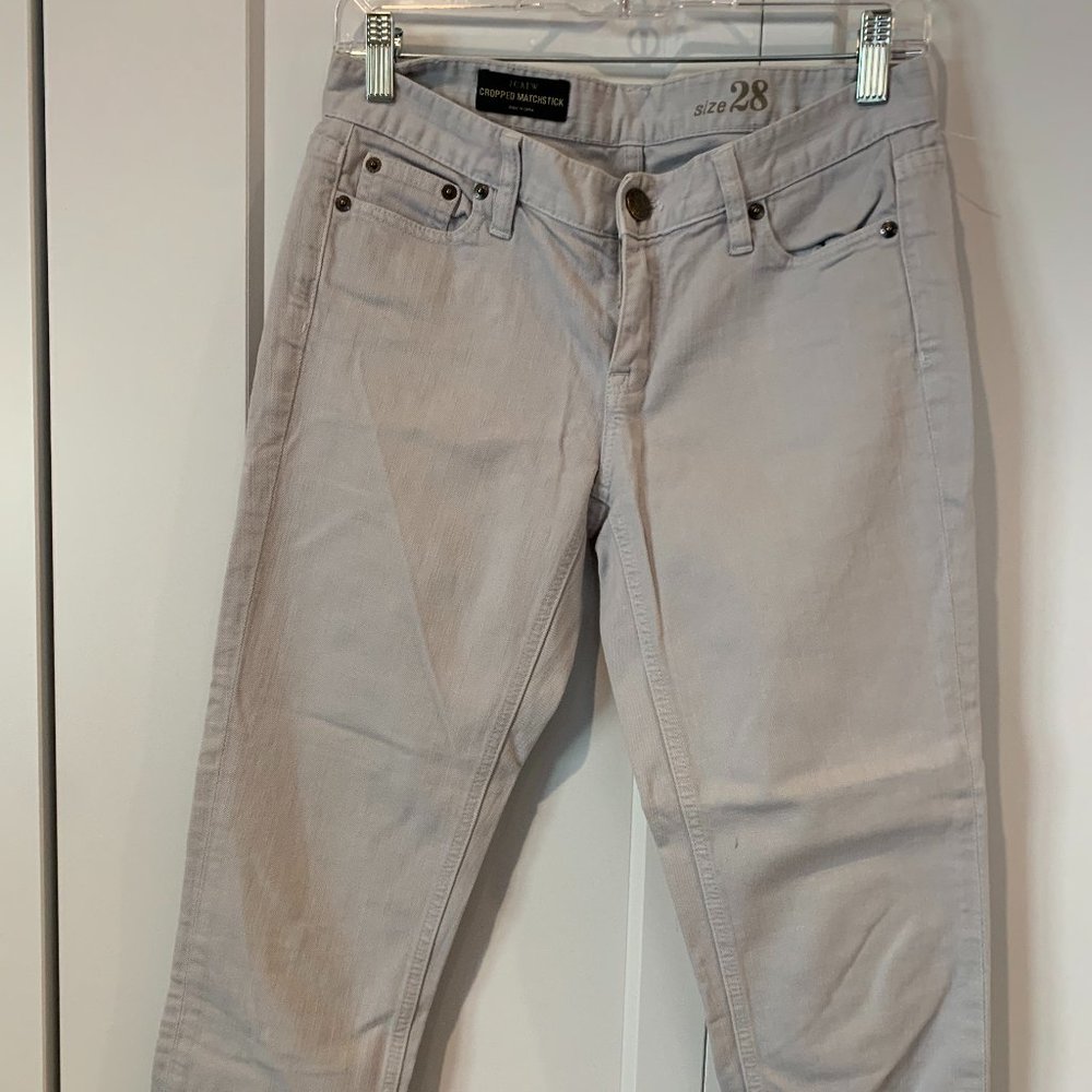 J. Crew Cropped Matchstick Jeans